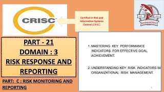 CRISC PART 21  DOMAIN 3 Mastering KPIs and KRIs A Guide to Organizational Success [upl. by Oirevas]