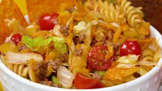 How to Make Easy Taco Pasta Salad [upl. by Aholla]