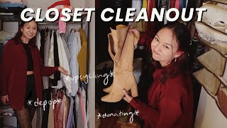 Cleaning out my closet Selling clothes on Depop getting ideas for Upcycling clothes and donating [upl. by Violetta]