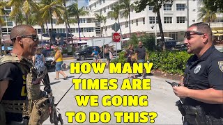 Lawful Open Carry on South Beach with The Armed Fisherman [upl. by Arv540]