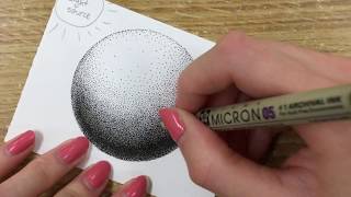 How to Draw Using Dots Stippling Tutorial  for Beginners [upl. by Lan433]