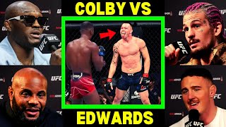 UFC Fighters quotPredictquot Colby Covington vs Leon Edwards [upl. by Bradshaw]