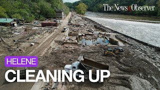 Drone video Helene has forever changed this small NC town [upl. by Fedak]