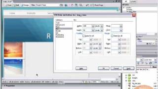 CSS Classes and Styling Images Dreamweaver CS3 Tutorial [upl. by Brucie]