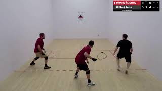 Mens Open Doubles QF MurrayMurray vs HalkoSerra  2024 Canadian National Championships [upl. by Alurd]