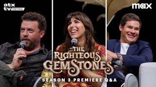 THE RIGHTEOUS GEMSTONES Season 3 Premiere QampA  MAX amp ATX TV [upl. by Rosemary]