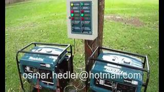 GERADOR MAKITA DE 78KVA COM QUADRO DE TRANSFERÊNCIA [upl. by Irret]