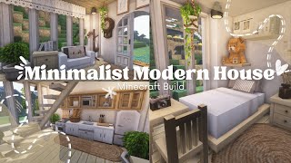 Minimalist Modern 2Floor House I Minecraft Build I Miniaturia amp Cocricot Mod I iTapixca Plays [upl. by Stucker]