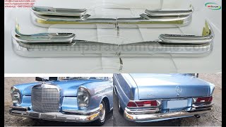 Mercedes W111 W112 Fintail Saloon bumpers [upl. by Hertz]