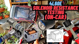 4L60E Solenoid Resistance Testing OnCar [upl. by Namreg]