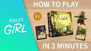 How to Play Everdell in 3 Minutes  Rules Girl [upl. by Nette]