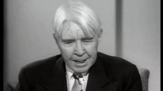 Poet Carl Sandburg interview 1956 [upl. by Rattan]