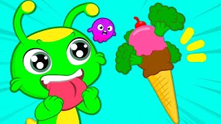 The Ice Cream Song  Do you like broccoli ice cream  Songs for Kids  Groovy the Martian [upl. by Dasha72]