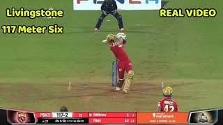 Liam Livingstone Biggest Six of Ipl 2022  Livingstone 117 meter Six  PBKS vs Gt [upl. by Anjela477]