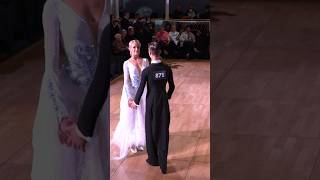 Slow Foxtrot 🤍 dancesport ballroomdance dancevideo [upl. by Htebasyle435]