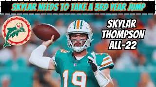 Film Breakdown Skylar Thompson Expectations as Starting QB with Tua Out [upl. by Allicserp786]