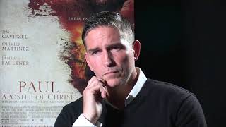 Jim Caviezel talks to Patricia Holbrook about Paul Apostle of Christ Movie [upl. by Strephon]