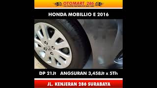 Honda Mobilio 15 E Manual 2016 AbuAbu Ori  OTOMART 286  KENJERAN 286 SURABAYA [upl. by Kumar526]