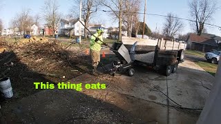 jansen gts 1500 wood chipper putting in some work [upl. by Restivo]