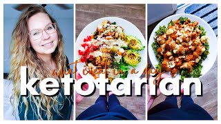 KETOTARIAN DIET what i eat in a day VeganVegetarianPescatarian Keto Meals 2020 [upl. by Auqinal]