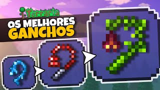 Como conseguir TODOS os GANCHOS INICIAIS do Terraria PréHardmode [upl. by Anelah]