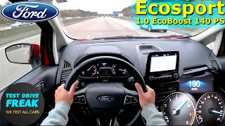 2022 Ford Ecosport 10 EcoBoost 140 PS TOP SPEED AUTOBAHN DRIVE POV [upl. by Malsi]