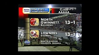 GHSA 5A Final Lowndes vs North Gwinnett  Dec 15 2007 [upl. by Eseenaj]