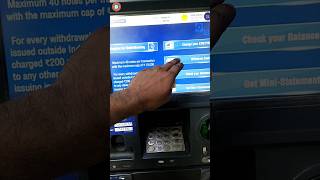 hdfc ATM Cash Withdrawal Process How to Cash Withdrawal At ATM  ATM se Paisa Kaise nikale 🤔 [upl. by Adlee]