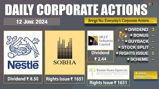 🚀 Nestlé Dividend Announcement Sobha Rights Issue amp More Exciting Updates 📈💰  Financial News [upl. by Aloise]