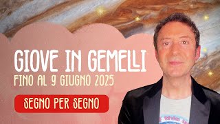 GIOVE IN GEMELLI  SEGNO PER SEGNO [upl. by Rives]