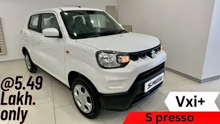 Maruti s presso top model 2023  ₹549 lakh 🔥😳 s presso vxi plus 2023 [upl. by Yorgos353]