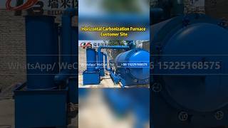 🔥🔥🔥Horizontal carbonization furnace live video coalcharcoalcarbonization ask for price❤❤ [upl. by Naahsar]