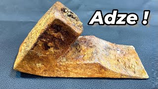 Adze N4 Restoration Project  Vintage Wood Carving Axe Tool Restoration [upl. by Zampardi]