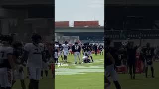 Joseph Ossai sticks Zack Moss for a safety Monday in camp [upl. by Eirffej]