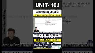 CSIR Practice Question  Unit 10 Ecological Principles  Topic J Conservation Biology [upl. by Bogusz]