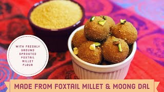 Foxtail millet recipes  Foxtail Ladoo Millet recipes Millet sweets Sprouted millet flour recipes [upl. by Lagas]