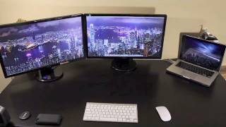 Two External Monitors on a MacBook Pro [upl. by Ruffina]