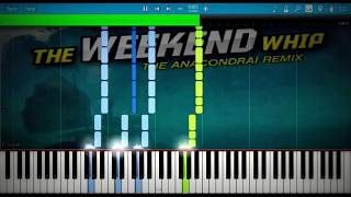 LEGO NINJAGO  Weekend Whip Anacondrai Remix  Synthesia Piano Tutorial [upl. by Jeddy]