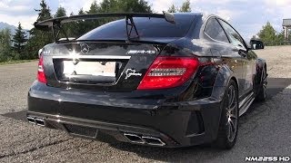 Mercedes C63 AMG Black Series Exhaust Sound  Start Up LOUD Revs amp More [upl. by Fenny383]