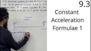 Edexcel AS Level Maths 93 Constant Acceleration Formulae 1 [upl. by Lanoil]