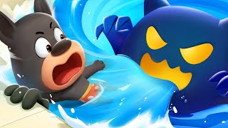 Monster in the Pool  Educational Cartoon for Kids  Kids Cartoon  Sheriff Labrador  BabyBus [upl. by Alidus]