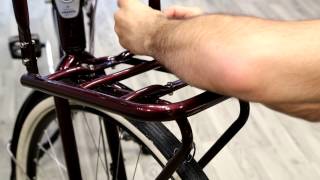 How to assemble front rack and light on Gazelle Heavy Duty NL  Be Dutch Bicycles [upl. by Airdnaed]