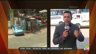 SBT Rio na ntegra mostrando a guerra na Rocinha [upl. by Asinet]