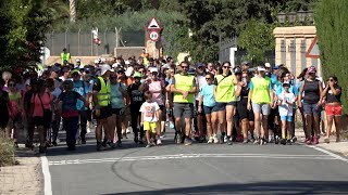 Se recaudan 1681 euros en la XVII Marcha Solidaria de Totana que organiza el Club Senderista  2024 [upl. by Kcirdet]