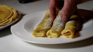 Palacinke sa mineralnom kiselom vodom Crepes recipe  Sašina kuhinja [upl. by Nivrac]