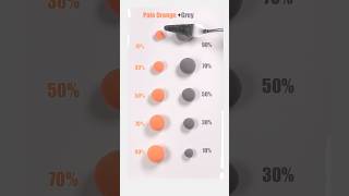 Pale Orange vs Grey very satisfying Color Mixing colormixing art [upl. by Annohsak507]