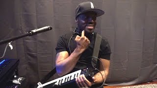 TEDDY RILEY demos ElectroSpit Keytar amp ESX1 Talkbox [upl. by Dauf847]