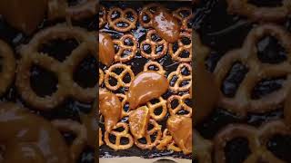 salted caramel pretzel brownies  ingredients in Description  shorts sweets food recipe foodie [upl. by Yurik]