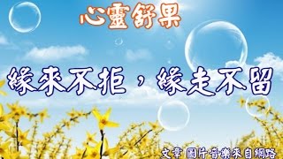 心靈舒果緣來不拒，緣走不留 [upl. by Margaretta]