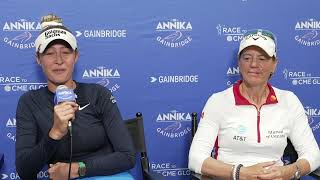 Champion Nelly Korda joins us live after her win at The ANNIKA [upl. by Imojean239]